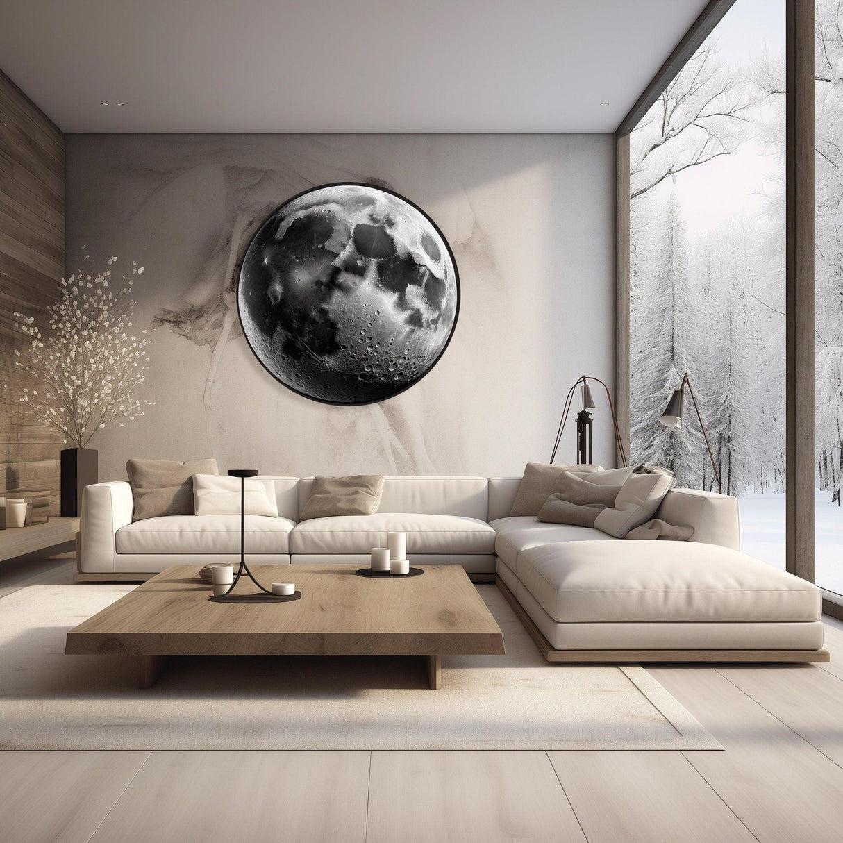 3D LED Moon Wall Light – Luxury Luminous Moon Decor (Warm Glow)