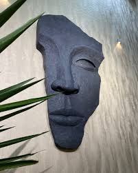 Modern LED Face Wall Sculpture – Luxury Minimalist Wall Decor Light